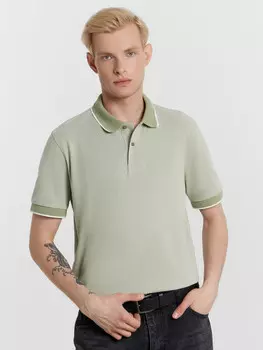 Поло мужское салатовое