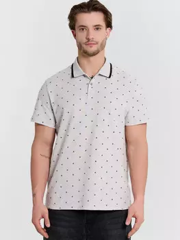 Поло мужское серое