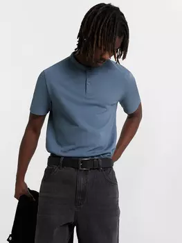 Поло мужское синее