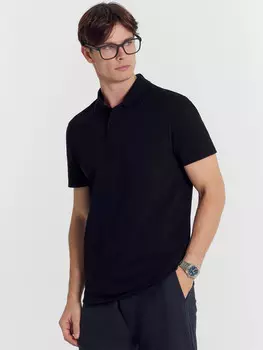 Поло мужское в черном цвете