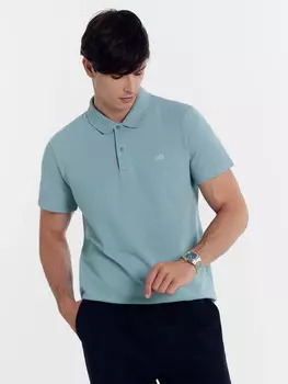 Поло мужское в серо-синем цвете