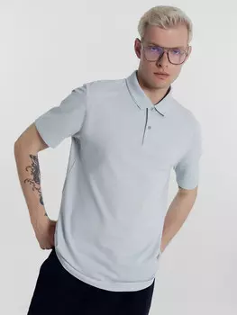 Поло мужское в сером цвете