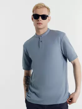 Поло мужское в сером цвете