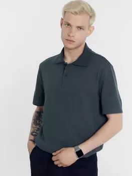 Поло мужское в зеленом цвете