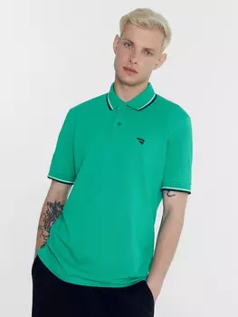 Поло мужское в зеленом цвете
