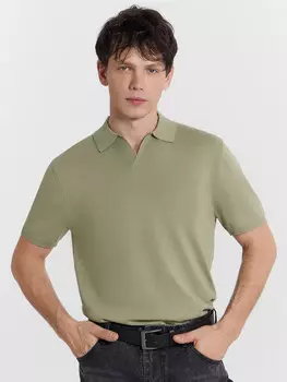 Поло мужское зеленое