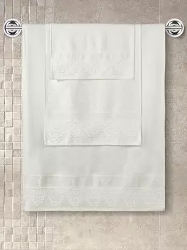 Полотенце махровое "KARNA" жаккард SIESTA 70x140 см