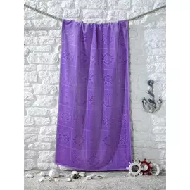 Полотенце пляжное с велюром (75x150) см