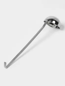 Половник цельнотянутый hanna knvell, 250 мл, d=10 см, h=37 см, толщина 3 мм, нержавеющая сталь