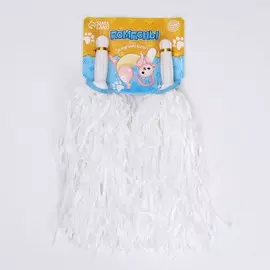 Помпоны для чирлидинга 2 шт., белые