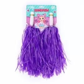 Помпоны для чирлидинга 2 шт., фиолетовые