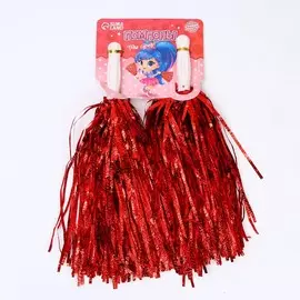 Помпоны для чирлидинга 2 шт., красные