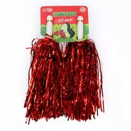 Помпоны для чирлидинга 2 шт., красные