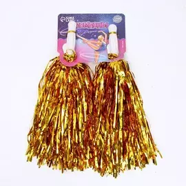 Помпоны для чирлидинга 2 шт., золотые