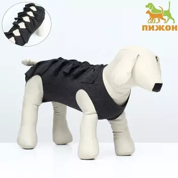 Попона послеоперационная, размер l (ог 44-52 см, вес 12-18 кг), серая