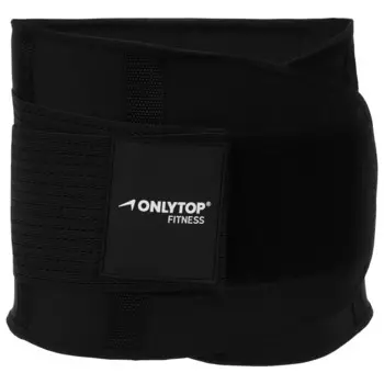 Пояс на талию onlytop fitness, размер l-xl, цвет черный, для похудения