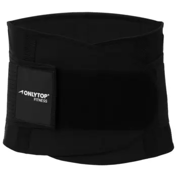 Пояс на талию onlytop fitness, размер s-m, цвет черный, для похудения