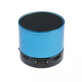 Портативная колонка luazon hi-tech08, 3 вт, 300 мач, microsd, usb, синяя