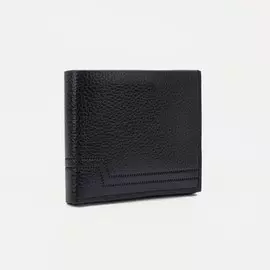 Портмоне без застёжки, для купюр, для карт, цвет чёрный