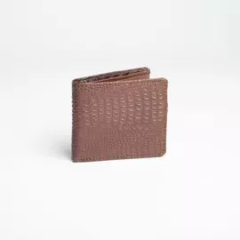 Портмоне без застёжки, цвет коричневый