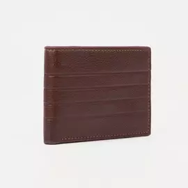 Портмоне мужское без застежки, для купюр, для карт, цвет коричневый