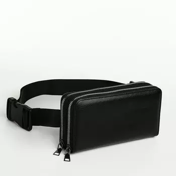 Портмоне-клатч мужской на молнии textura, цвет черный