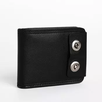 Портмоне мужское на магнитах, цвет черный