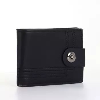 Портмоне мужское на магните, цвет черный