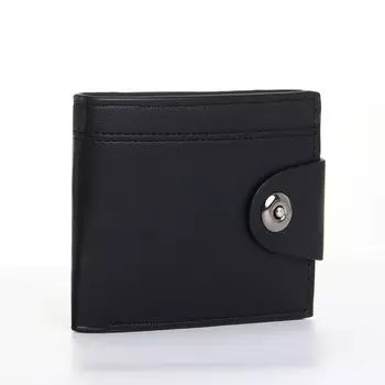 Портмоне мужское на магните, цвет черный
