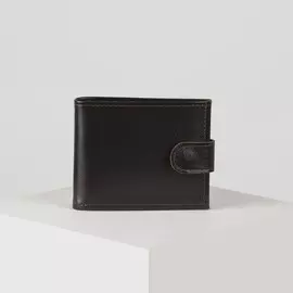 Портмоне мужское на кнопке textura, отдел для купюр, для карт, для монет, цвет коричневый