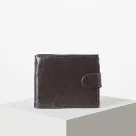 Портмоне на клапане, цвет коричневый