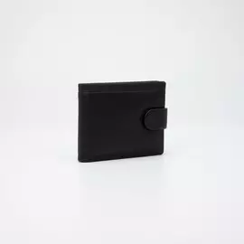 Портмоне на кнопке, цвет чёрный