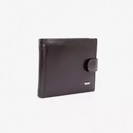 Портмоне на кнопке, для купюр, для карт, для монет, цвет коричневый