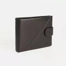 Портмоне на магните, для купюр, для карт, для монет, цвет чёрный