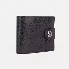 Портмоне мужское на магните, для купюр, для карт, для монет, цвет темно-коричневый