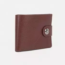 Портмоне на магните, для купюр, для карт, для монет, цвет коричневый