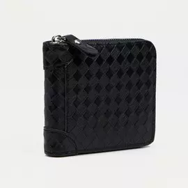 Портмоне на молнии, цвет чёрный