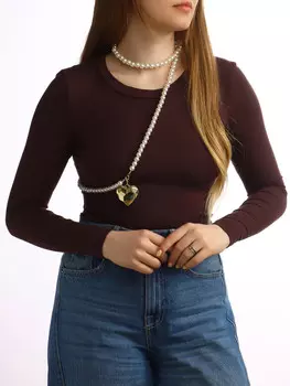 Портупея жемчужная с кулоном