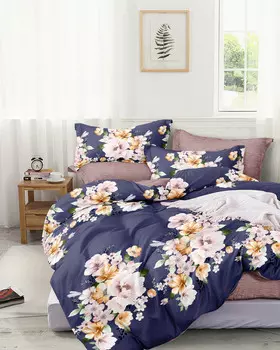 Постельное белье 1,5 сп (2 нав. 50х70)