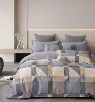 Постельное белье 1,5 сп (2 нав. 50х70)