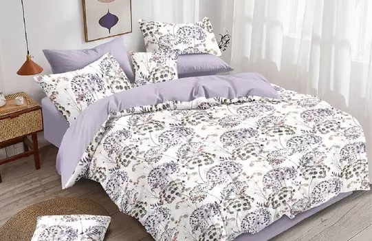 Постельное белье 1,5 сп (2 нав. 50х70)