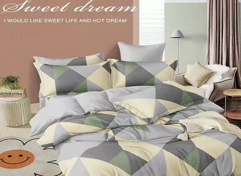 Постельное белье 2-х сп с Евро прост. на резинке