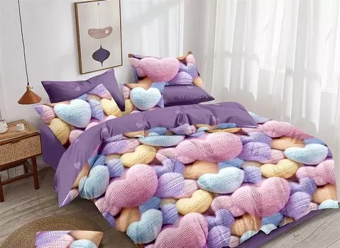 Постельное белье 2-х сп с Евро прост. на резинке