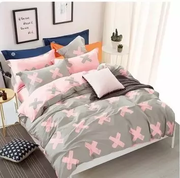 Постельное белье 2-спальный с евро простыней