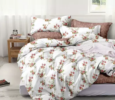 Постельное белье Евро с простыней на резинке