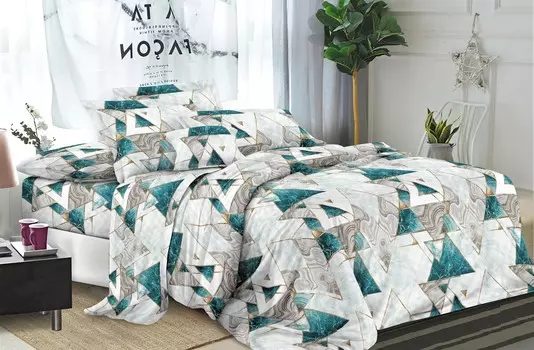 Постельное белье "Геометрия" (евро)