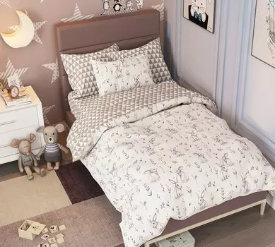 Постельное белье Набор в детскую кроватку из поплина