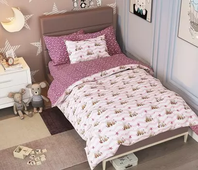 Постельное белье Набор в детскую кроватку из поплина