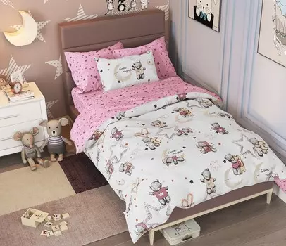 Постельное белье Набор в детскую кроватку из поплина