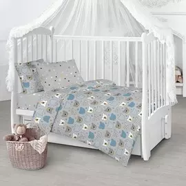 Постельное белье набор в детскую кроватку из бязи люкс